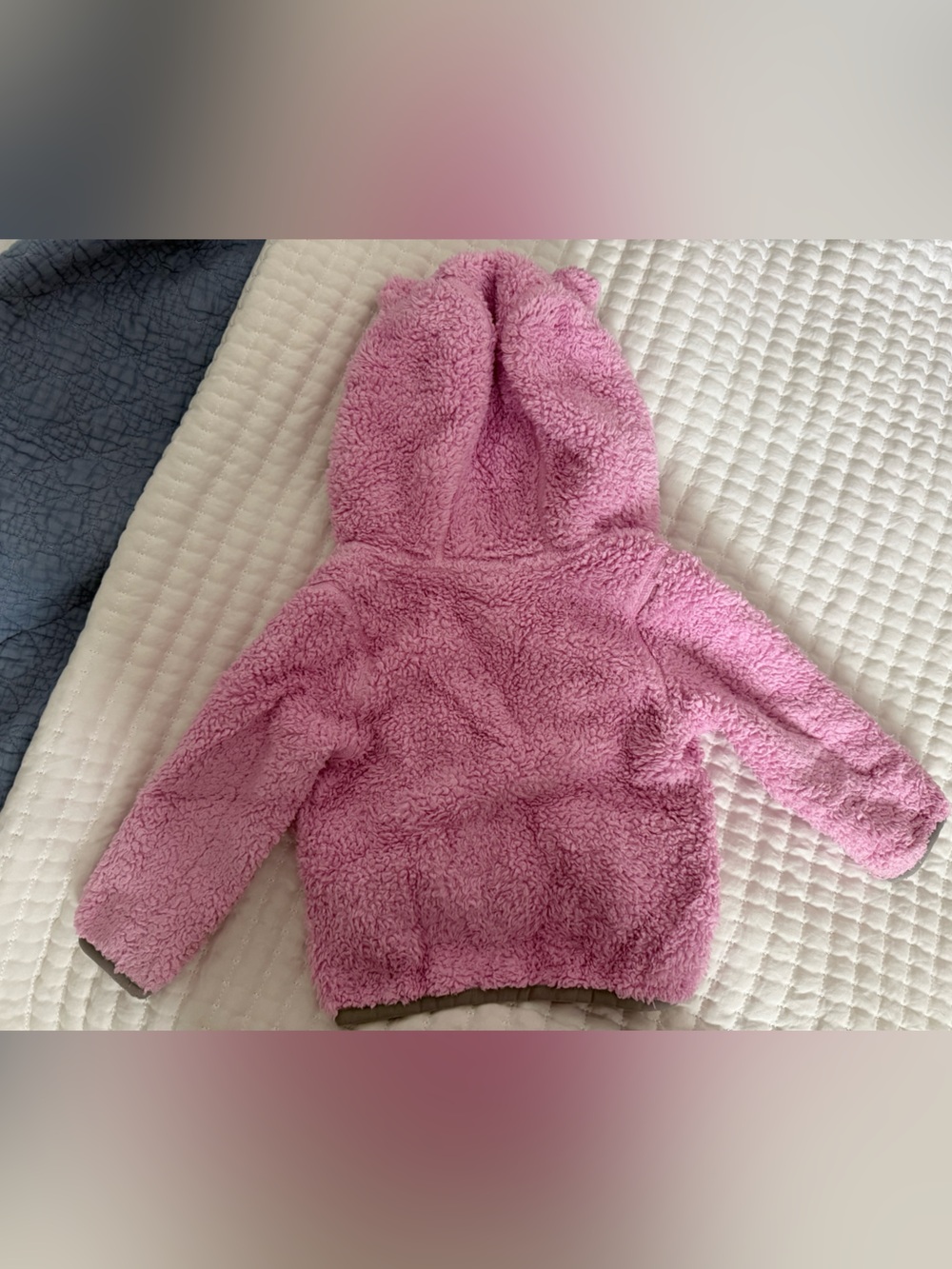 The North Face Pink Teddy Fleece Infant Jacket - Picture 6 of 6